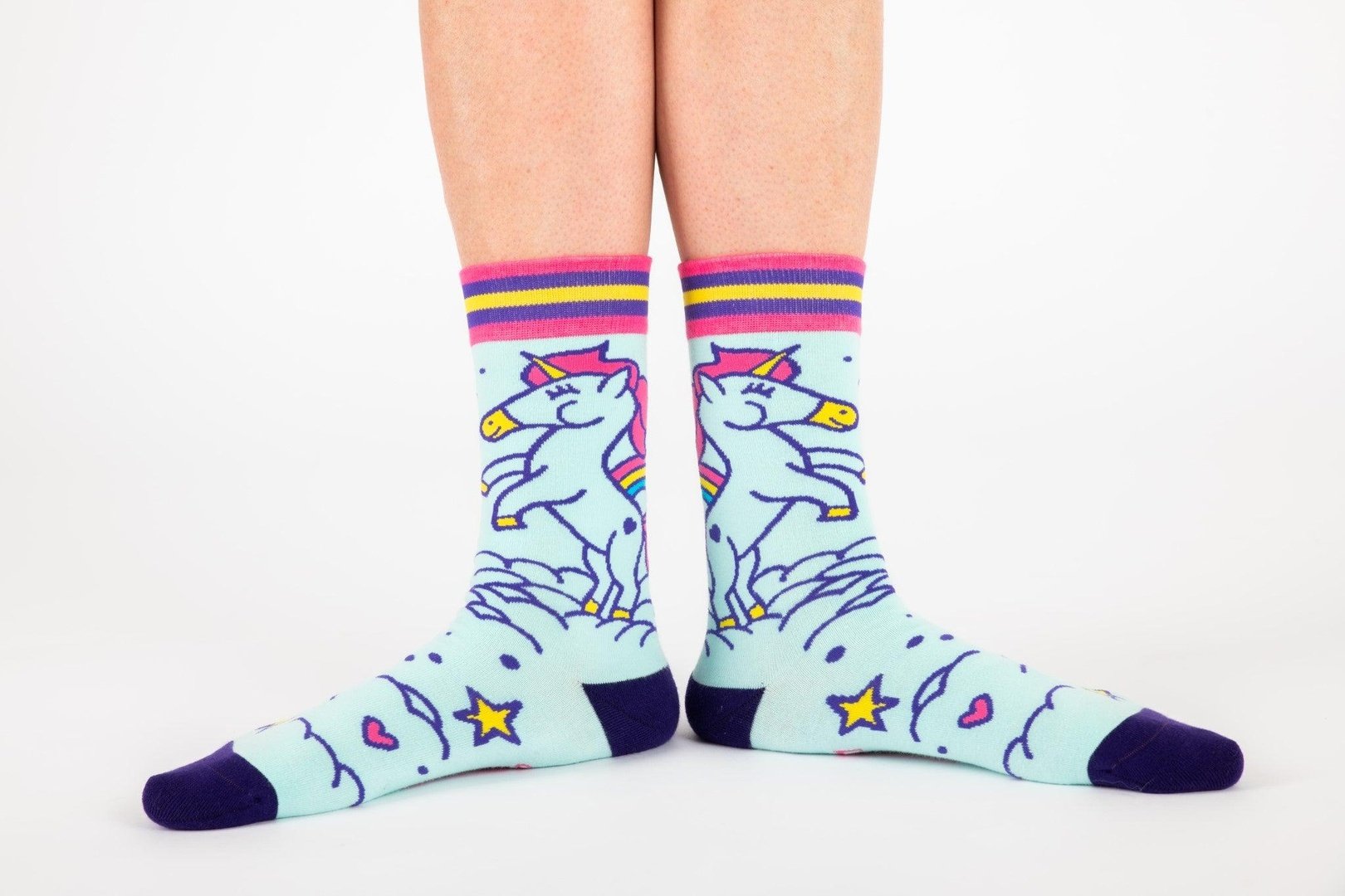 Cute Unicorn Crew Socks - Damned Threads